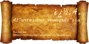 Östreicher Anasztázia névjegykártya
